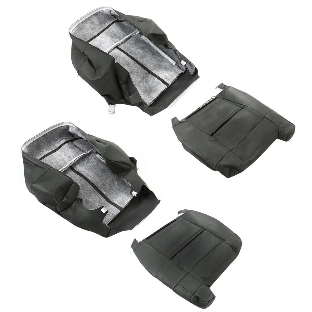 Set of 4 Leather Seat Covers for Chevy Silverado & GMC Sierra (1999–2002)
