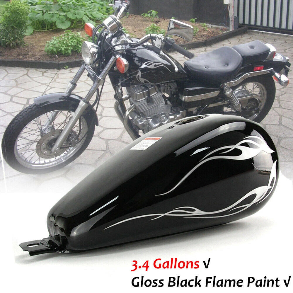3.4 Gallon Black Fuel Gas Tank for Honda CMX250 Rebel 250 (1985–2016)