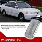 2X Euro Spec Clear Front Side Marker Lights for Honda Acura RSX Integra Civic (2002–2006)