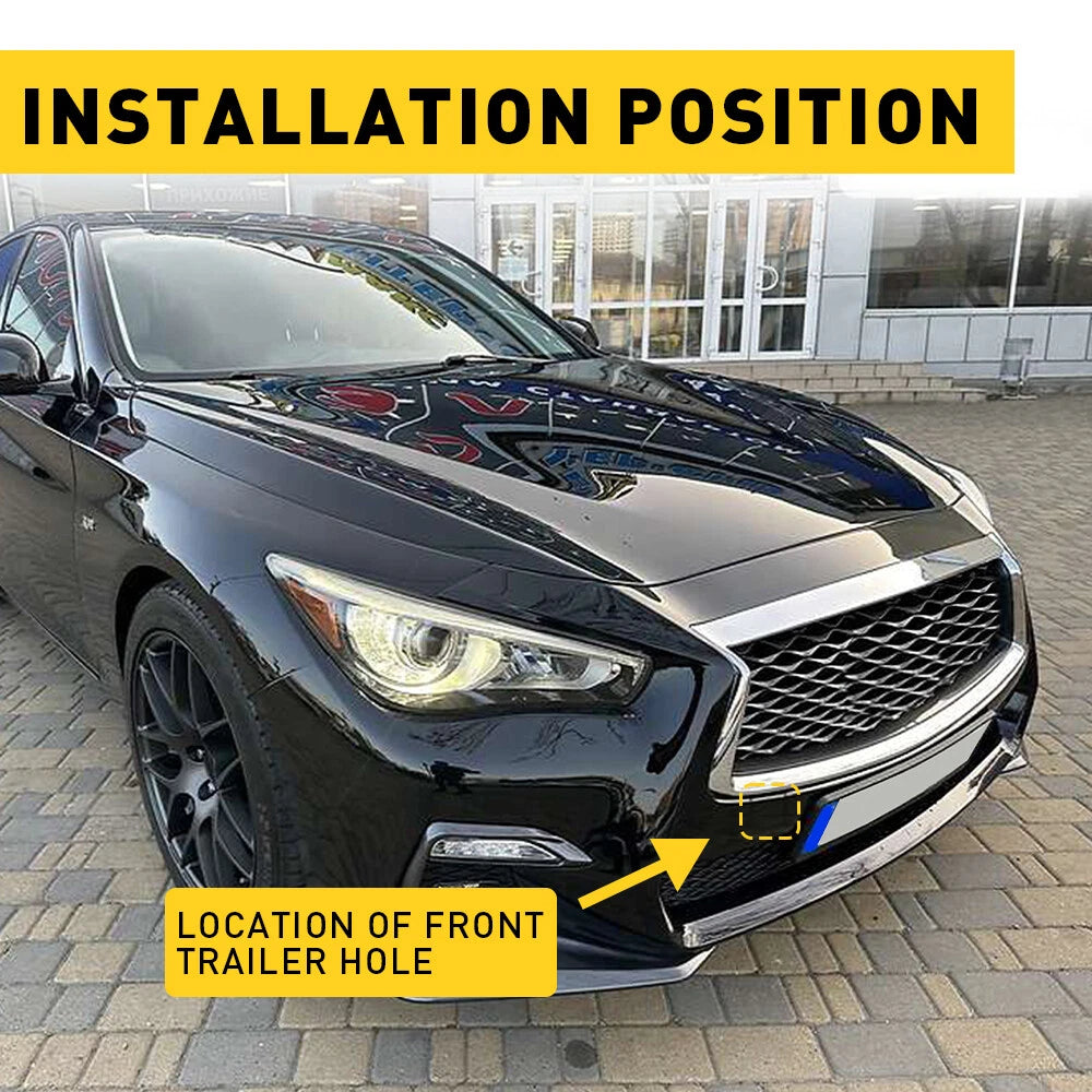 Tow Hook Eye Cover Cap for Infiniti Q50 (2018â2021)