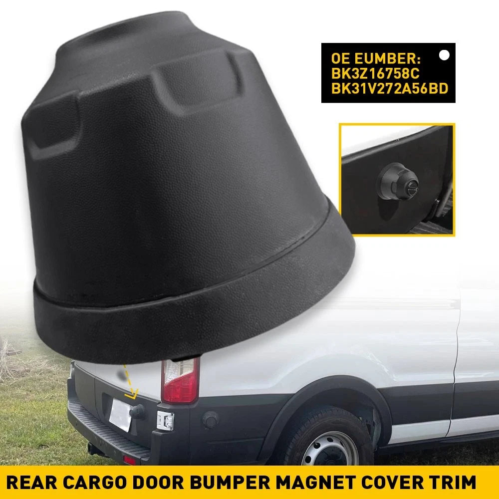Rear Cargo Door Bumper Magnet Cover for Ford Transit 150 250 350 (2015–2019)