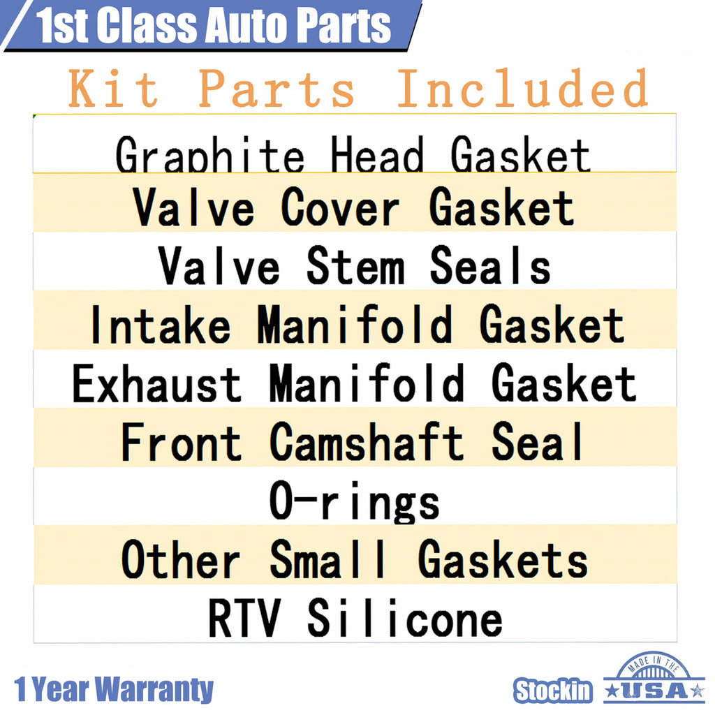 Engine Cylinder Head Gasket Set for Chevy Cavalier S10 GMC Pontiac Sunfire (1995–2005)