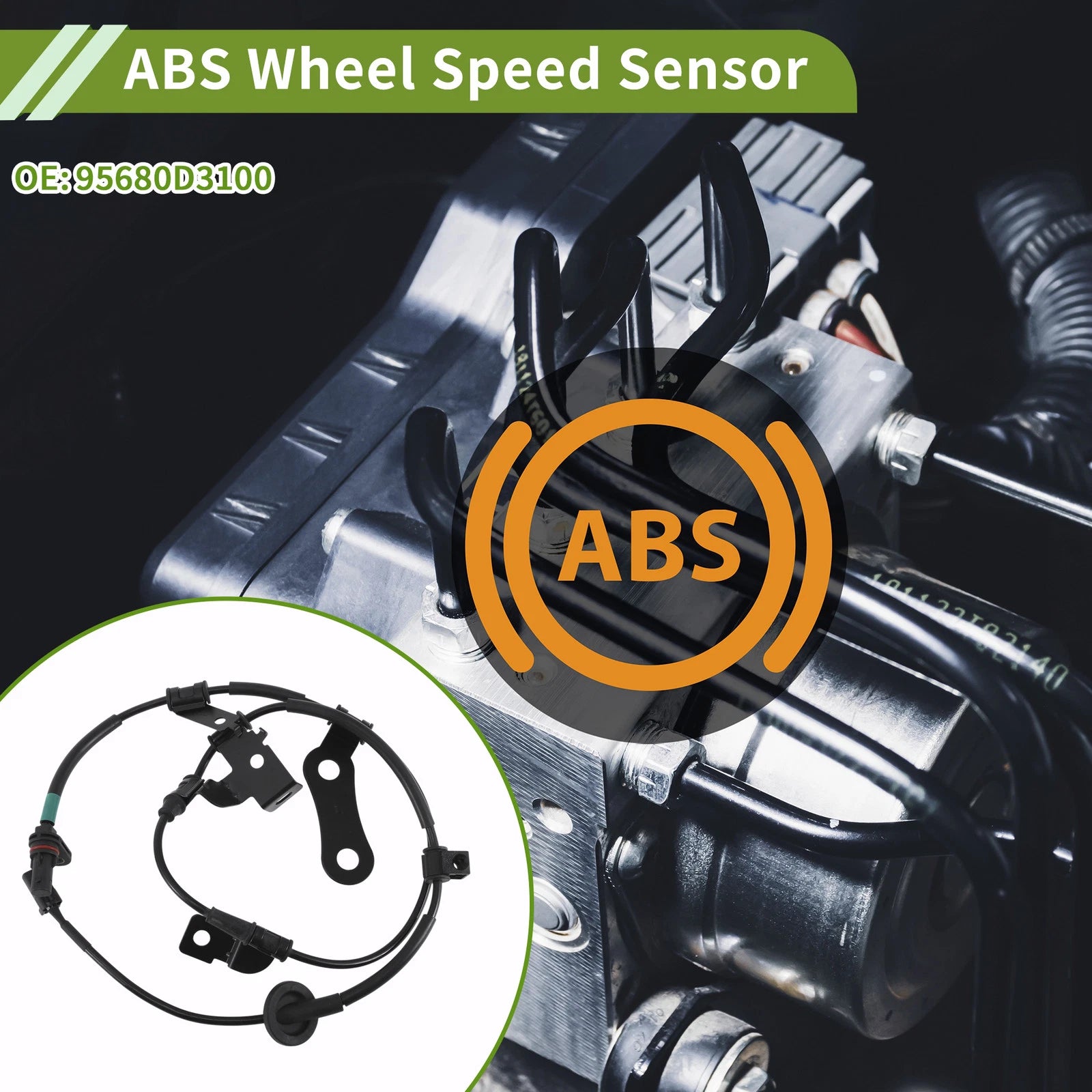 ABS Wheel Speed Sensor No. 95680D3100 for Hyundai Tucson (2015–2020)