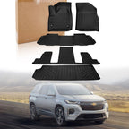 TPE Floor Mats + Rear Cargo Liner for Chevy Traverse (2018–2025)