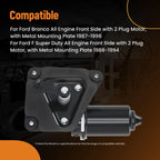 Front Windshield Wiper Motor for Ford F-Series/Bronco (1987–1996) E7TZ17508A