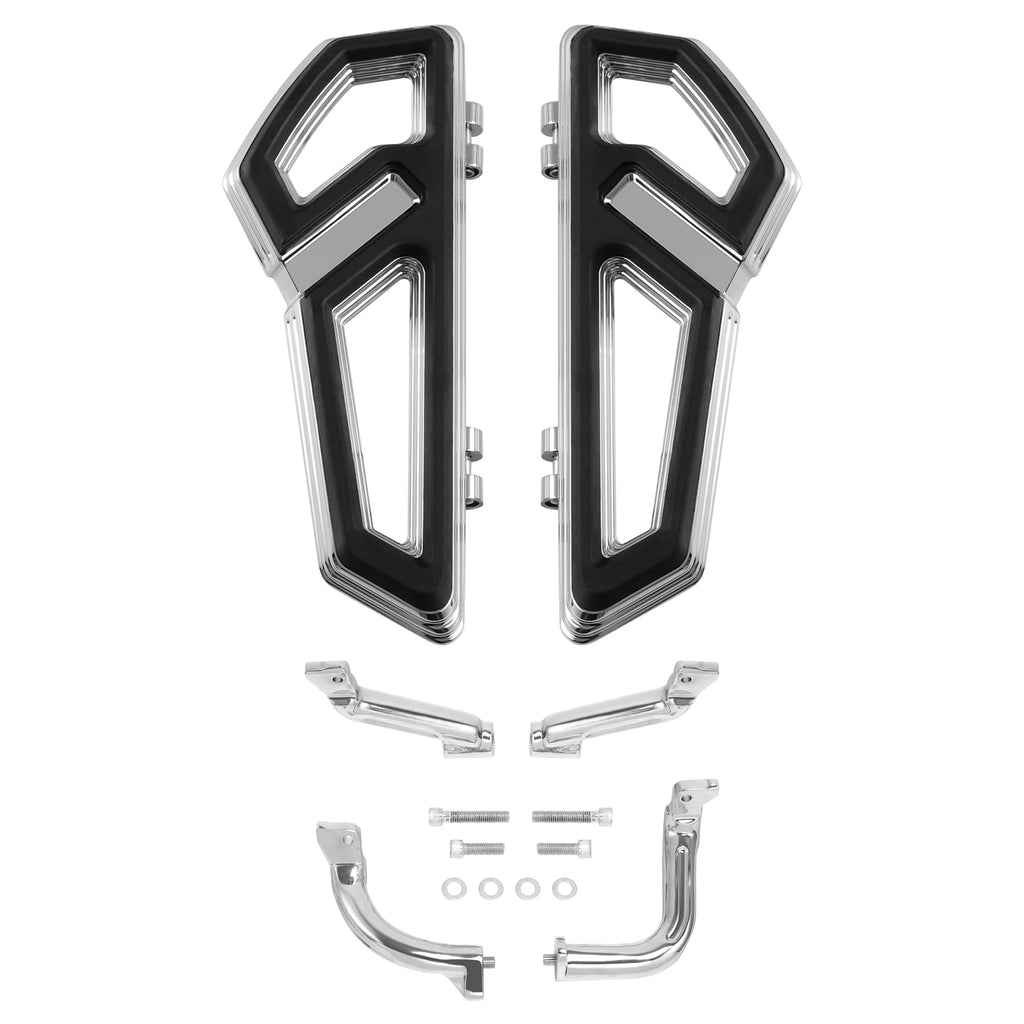 Chrome Driver Floorboards Footboard Bracket for Harley Road Glide (2014–2024)