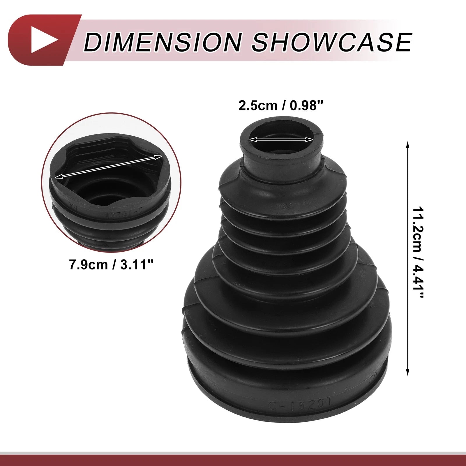 Inner CV Joint Boot Kit with Clamps for BMW X3 (2011–2017) - 31607620599