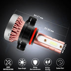 2x 8000K Ice Blue LED Front Fog Bulb for H16 (2011-2015)