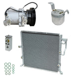 AC Compressor Kit w Condenser Replacement for BMW 318i 1.9L (1998–1999)