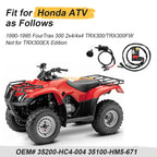 Handlebar & Key Switch for Honda FourTrax 300 TRX300/TRX300FW (1990–1995)