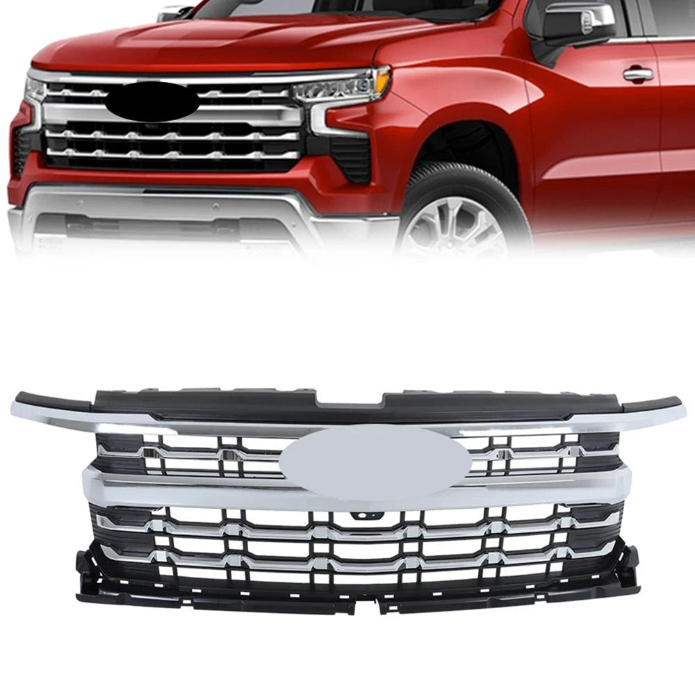 Chrome Front Grille for Chevy Silverado 1500 LTZ (2022-2024)