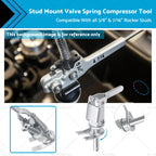 Stud Mount Valve Spring Compressor Tool for Rocker Studs (3/8, 7/16)