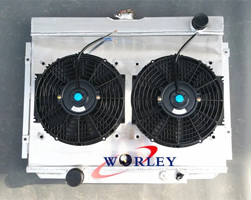 Aluminum Radiator, Shroud & Fans for Ford Mustang, Mercury Cougar (1967-1970)