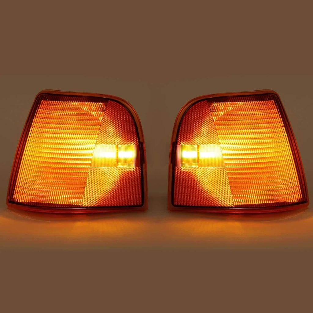 Set of 2 Amber Turn Signal Lights for Peterbilt 375 385