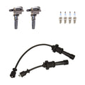 Set of 2 Ignition Coil Wires & 4 Spark Plugs for Kia Optima (L4)