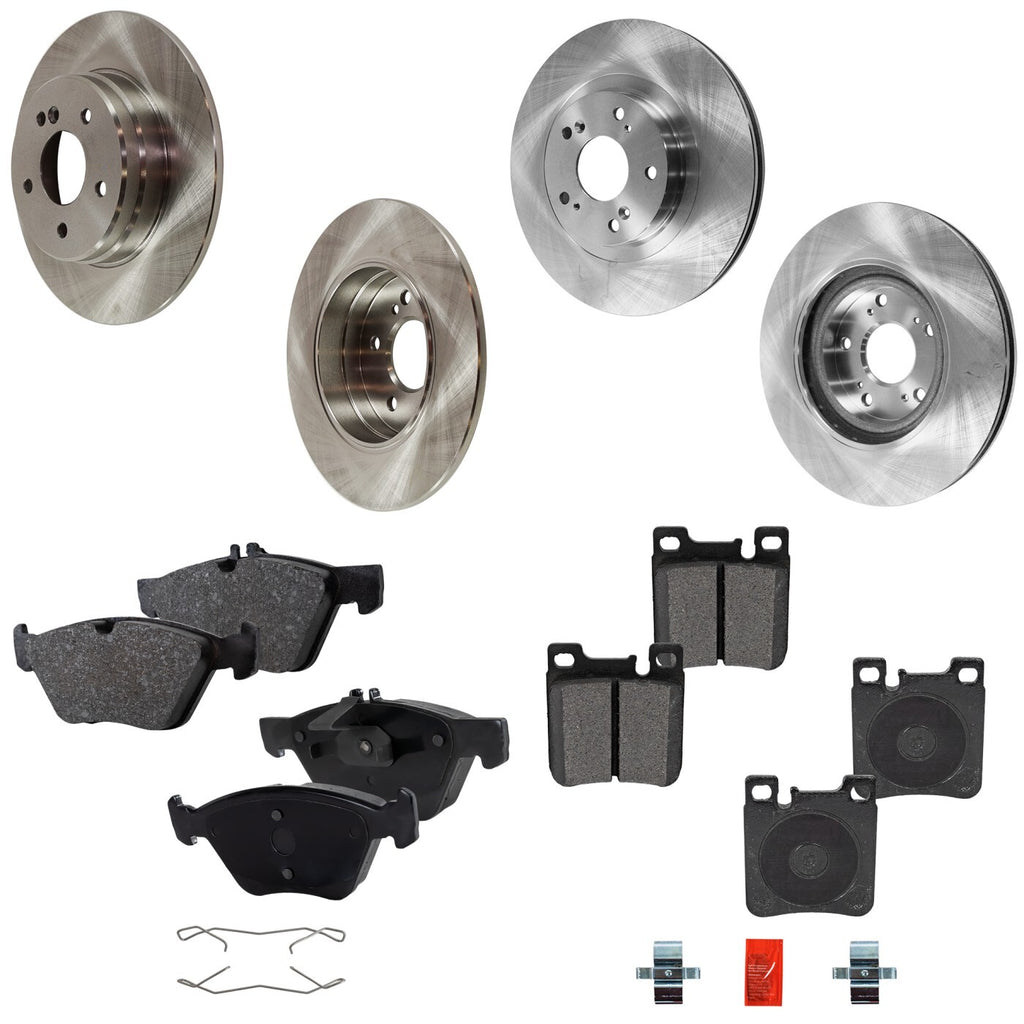 Brake Disc Rotors and Pads Kit for MB Mercedes E Class (E320, E300)