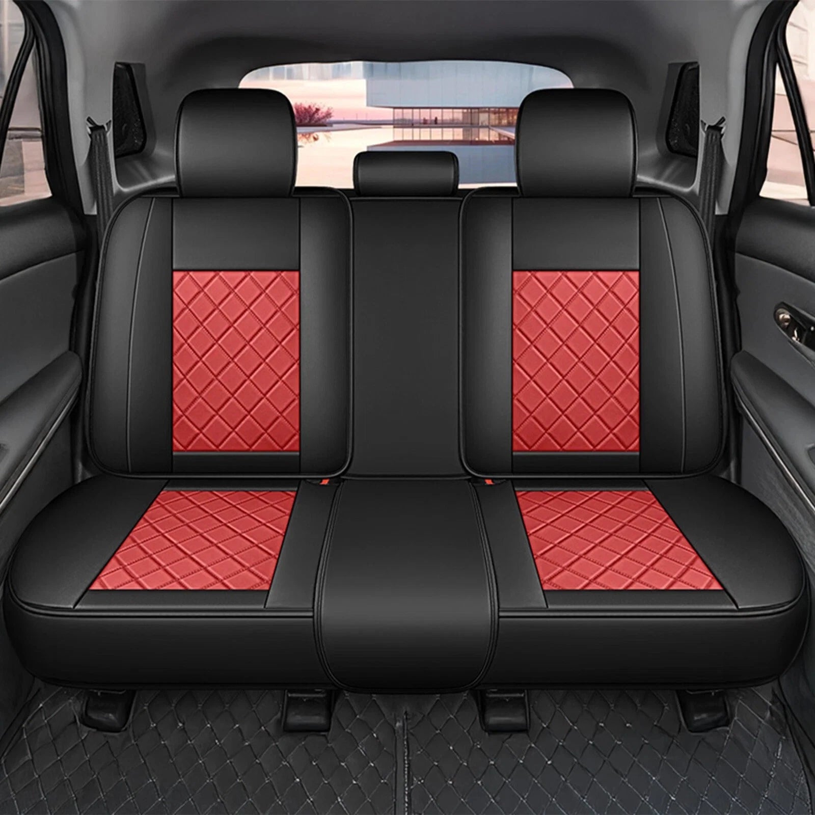 Set of 2 Faux Leather Seat Covers for Toyota (5-Seater)
