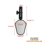 Universal Adjustable Side Rearview Mirrors 8mm/10mm for Honda Suzuki Yamaha