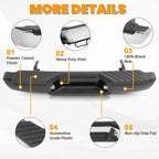 Complete Rear Step Bumper Assembly for Nissan Frontier (1998–2004)