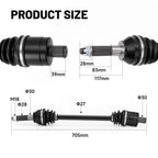CV Axle for Polaris Ranger 1000 & XP 1000 (2019–2023) 1 Pack