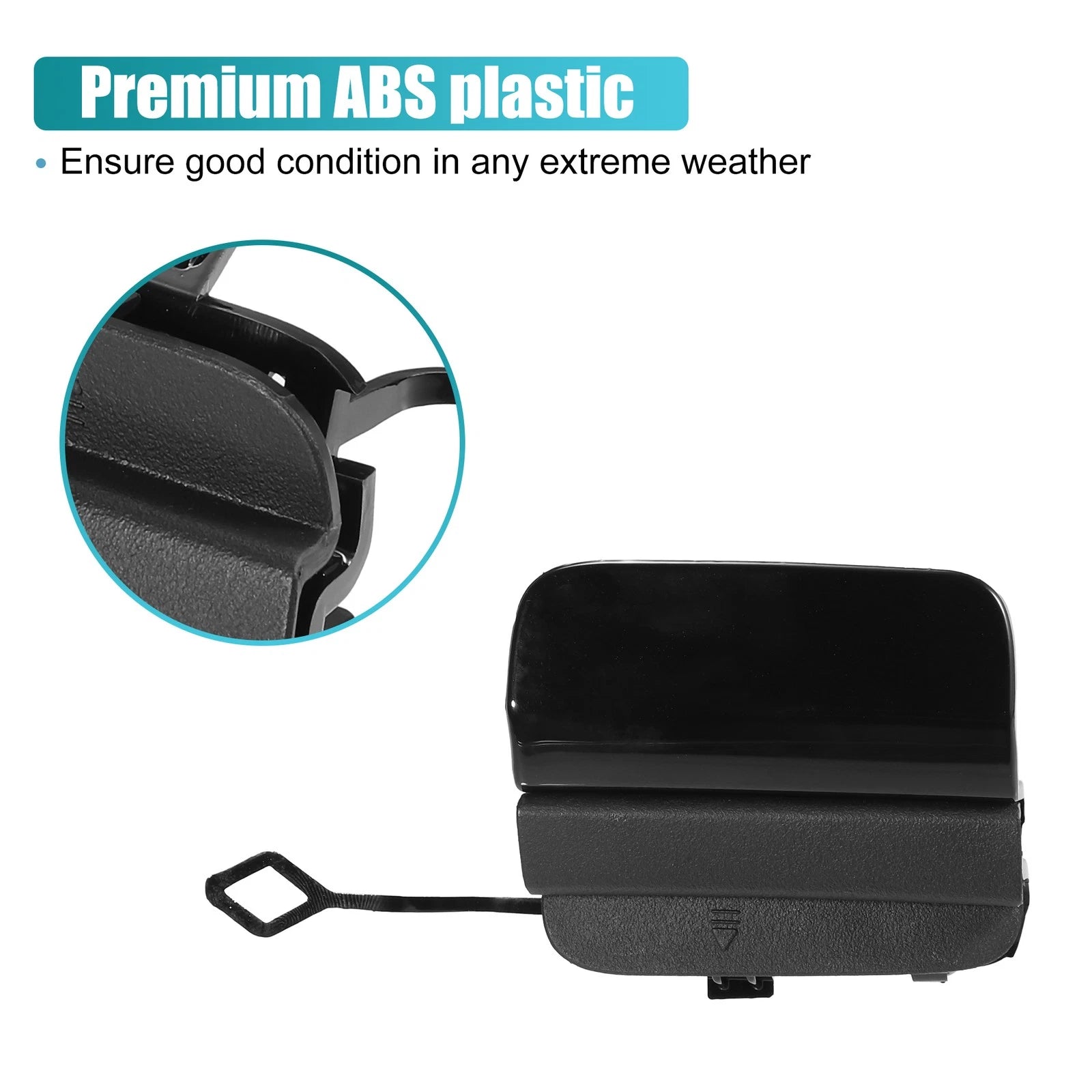 Rear Bumper Tow Hook Cover for Mercedes Benz C-Class (2015–2021) No.A2058853303 Black
