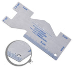 Measuring Tool for Quilting Precision Seam Tailor Ruler (Metal)