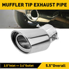 Chrome Exhaust Pipe Tip for Universal Fit (EXV)