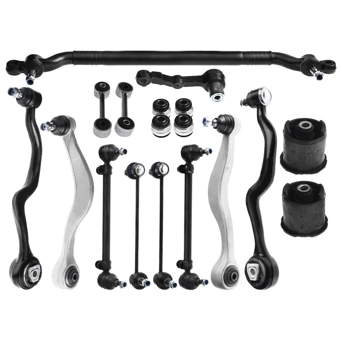 Set of 16 Control Arm Tie Rod Sway Bar Link Bushings for BMW 525i 530i 540i (1997–2003)