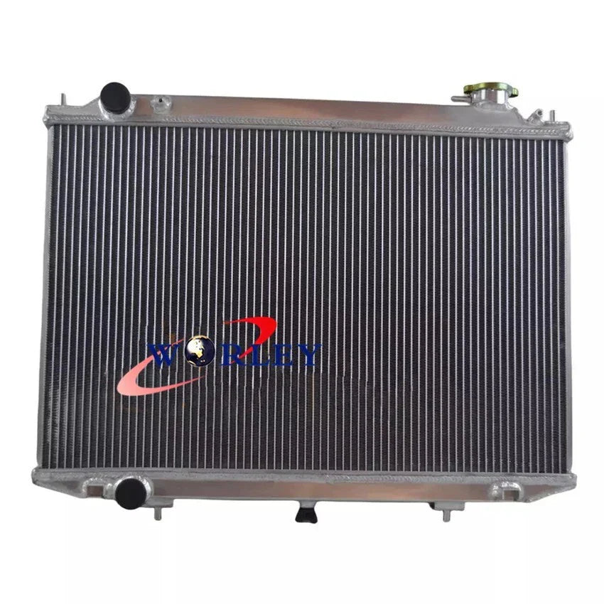 Aluminum Radiator & Fans for Nissan Navara D22 2.5L YD25 Turbo Diesel (98-04)