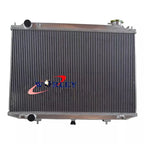 Aluminum Radiator & Fans for Nissan Navara D22 2.5L YD25 Turbo Diesel (98-04)