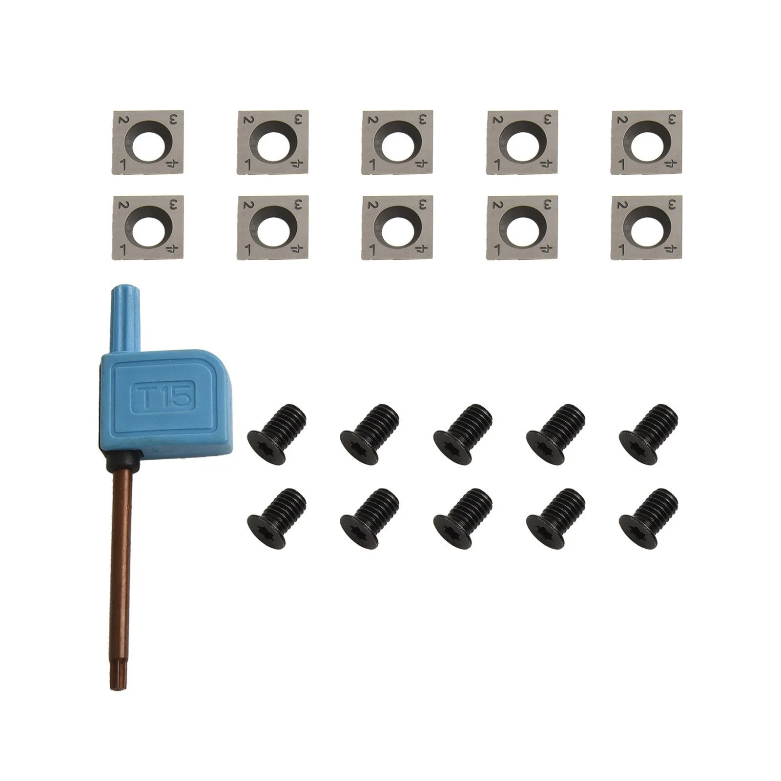 Set of 4 Tungsten Blade Inserts for Woodworking Tools