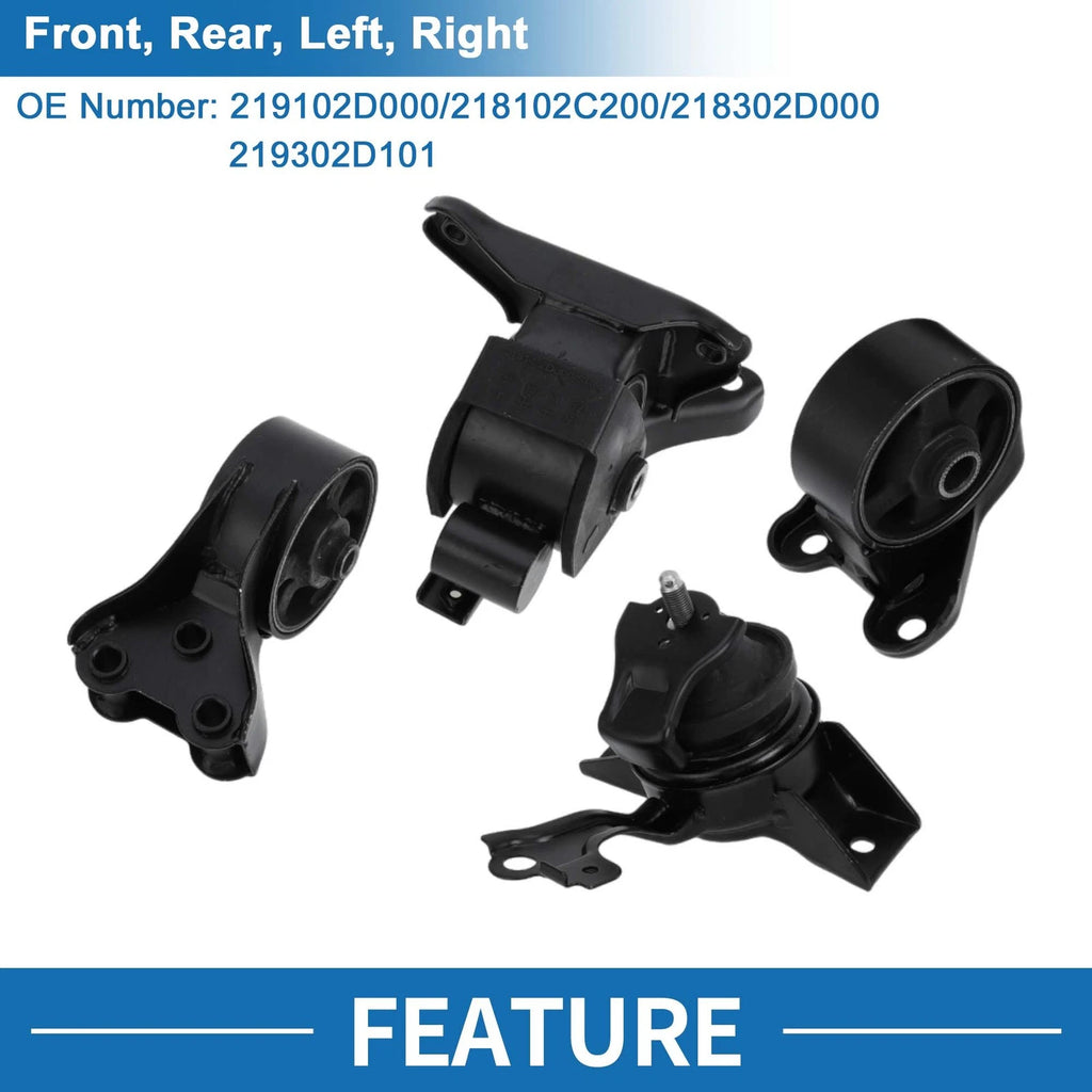 Set of 2 Engine Motor Trans Mounts for Hyundai Elantra 2.0L (2001–2006) 640283776850