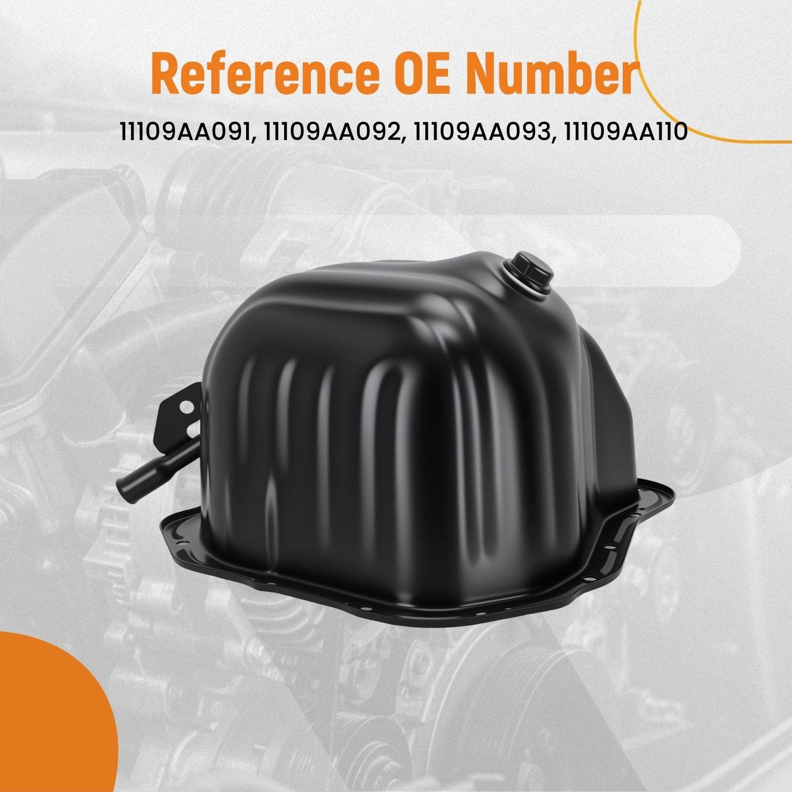 Lower Oil Pan for Subaru Legacy 9-2X 2.5L (2000–2005) Direct Fit Steel