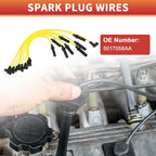 9 x Spark Plug Wire Ignition Coil Cables for Dodge B150 (1992-1994)