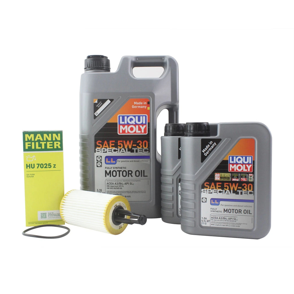 7L Liqui Moly Special Tec LL 5W-30 Oil Change Kit for Mercedes C300 (2015–2021)