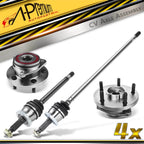 Set of 4 Front CV Axles with Hub Bearings for Jeep Grand Cherokee (1999–2004)