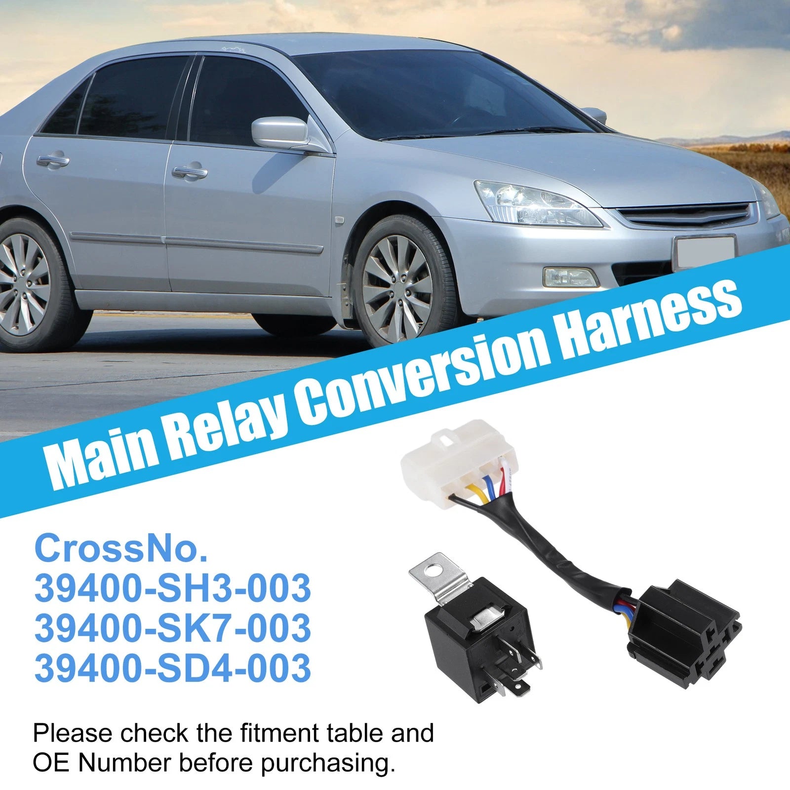 Auto Relay Convert Wiring Harness for Honda Civic CRX (1988–1991) No. 39400-SD4-003
