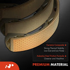 Pair Rear Ceramic Brake Shoes for Dodge Dakota, Mitsubishi Raider