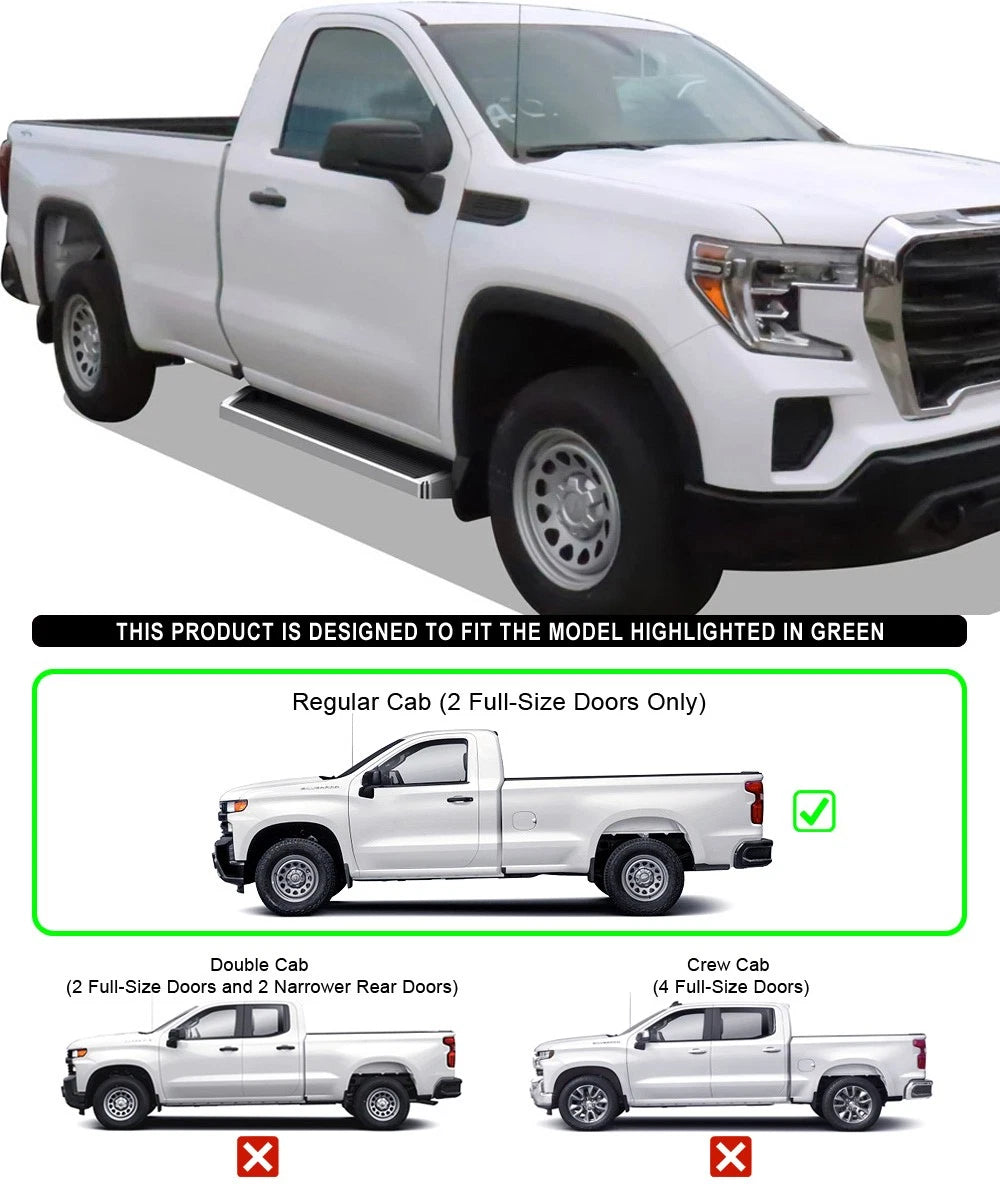 Running Boards for Chevrolet Silverado/Sierra Regular Cab (2019-2026)