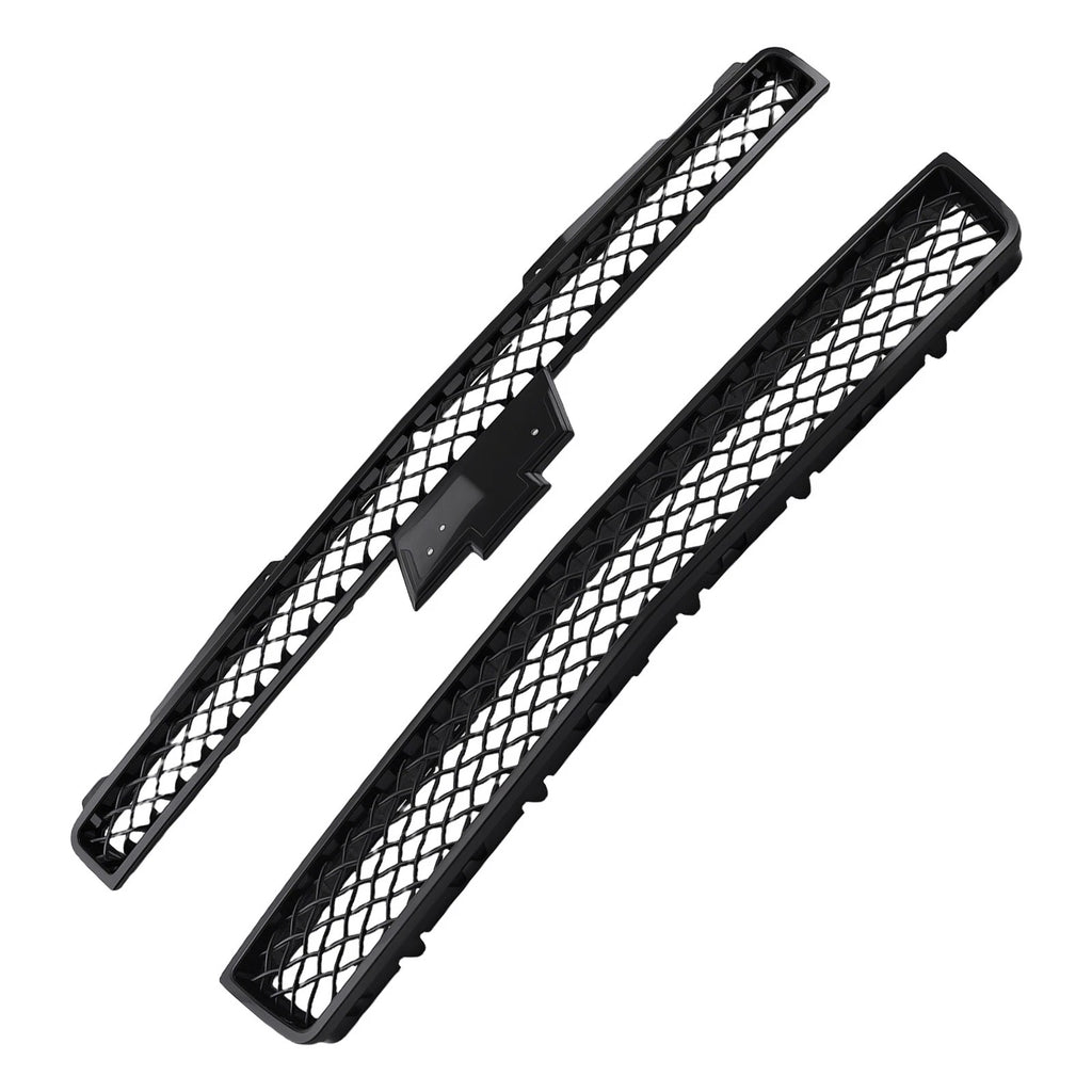 Front Bumper Grille Set for Chevy Avalanche Tahoe (2007–2014) 15835084 15946154