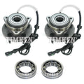 Front and Rear Wheel Bearings & Hubs Kit for Ford Ranger 4WD (1998–2011)