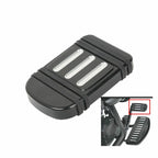 CNC Black Brake Pedal Pad Cover for Harley Softail (1986–2017), Touring (1980–2021), Dyna