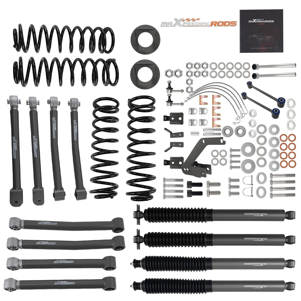 4" Lift Kit with Control Arms for Jeep Wrangler JK Unlimited (2007–2018)