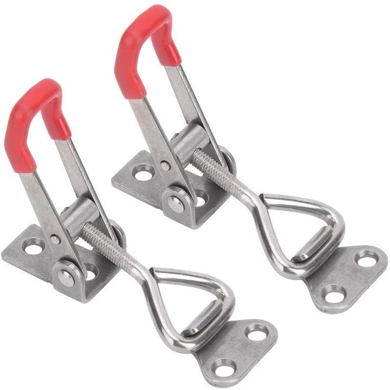 2X Adjustable Box Buckle for Horizontal Door Bolts (304 Stainless Steel)