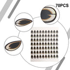 2D Holographic Laser Flat Fishing Lure Eyes Stickers