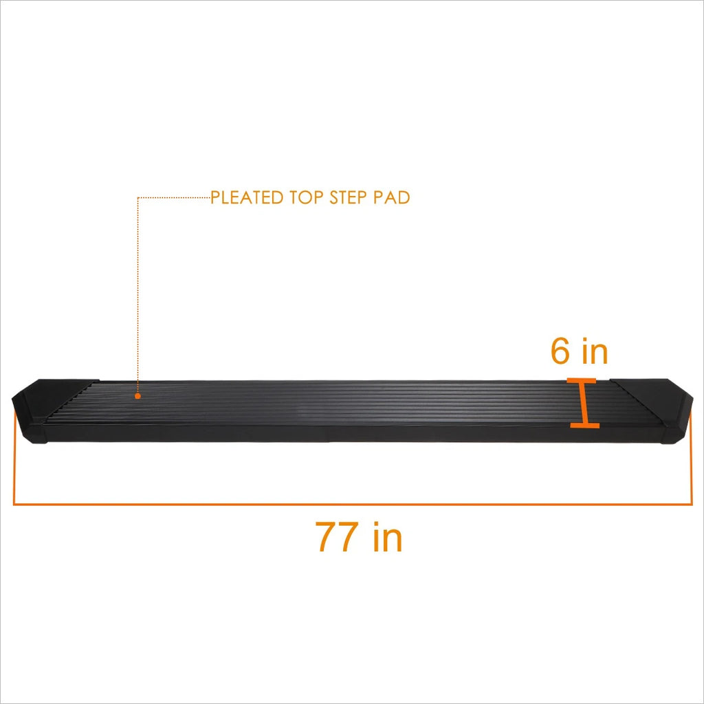 Set of 2 Side Nerf Bar Running Boards for Silverado/Sierra 1500-3500 (2019–2024)