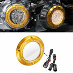 Clear Derby Cover with LED Strip Light for Harley Tri Glide Ultra (2016–2024)