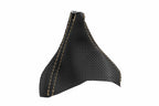 Automatic Shift Boot Cover for Volvo XC90 (2003–2014) Carbon Fiber Beige Stitch
