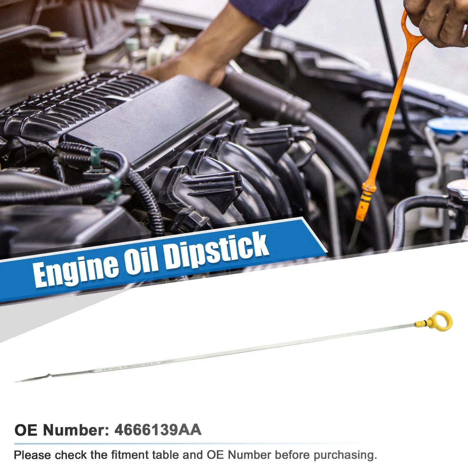 Engine Oil Dipstick for Dodge Grand Caravan C/V SE 3.3L V6 (2008-2020)