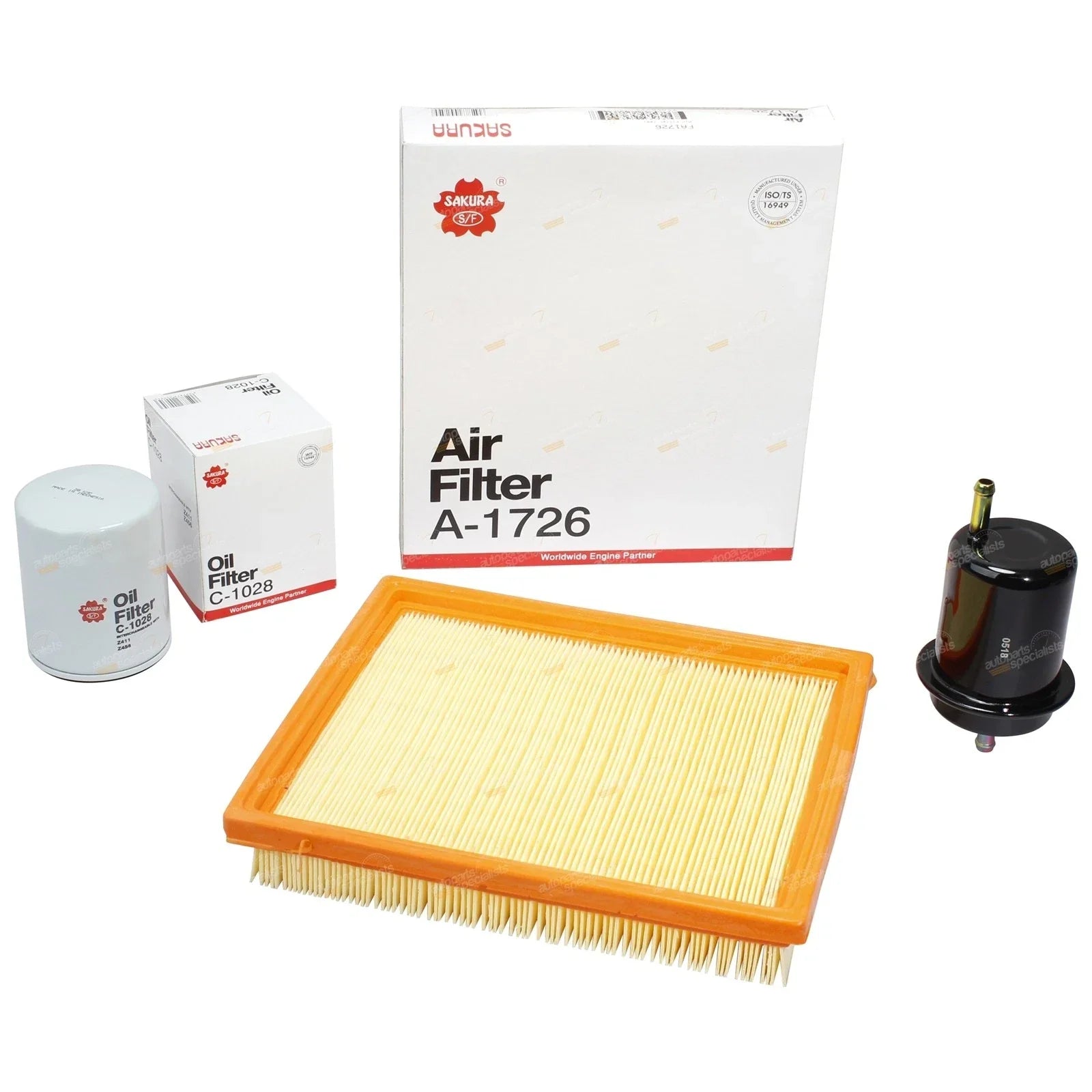 Oil Air Fuel Filter Service Kit for Courier 2.6L G6 4cyl (1996-2006)